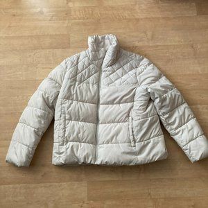 Old Navy Cream Colored Women's Puffer Jacket Coat